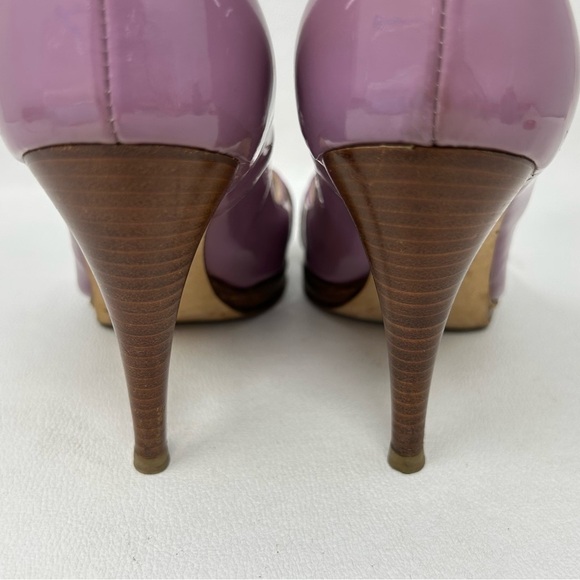 Alberto Guardiani Purple Patent Leather with buckle, Open toe Heels Size EU 36.5 - Picture 12 of 16